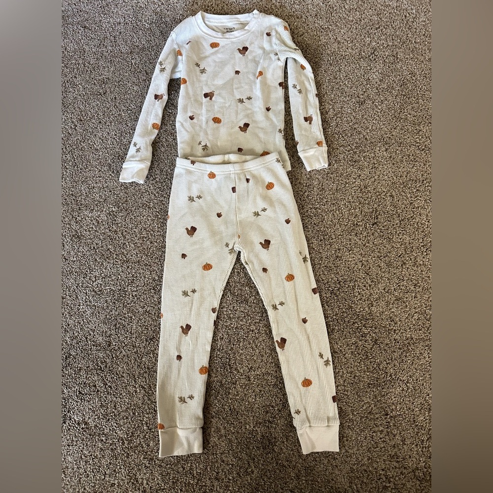 Cozy fall/Thanksgiving print Kids Pajamas